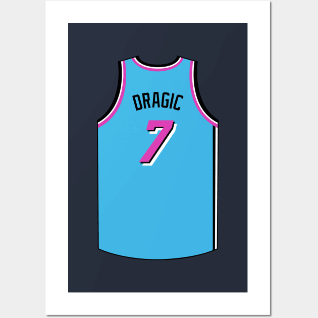 Goran Dragic Miami Jersey Qiangy Wall Art by qiangdade